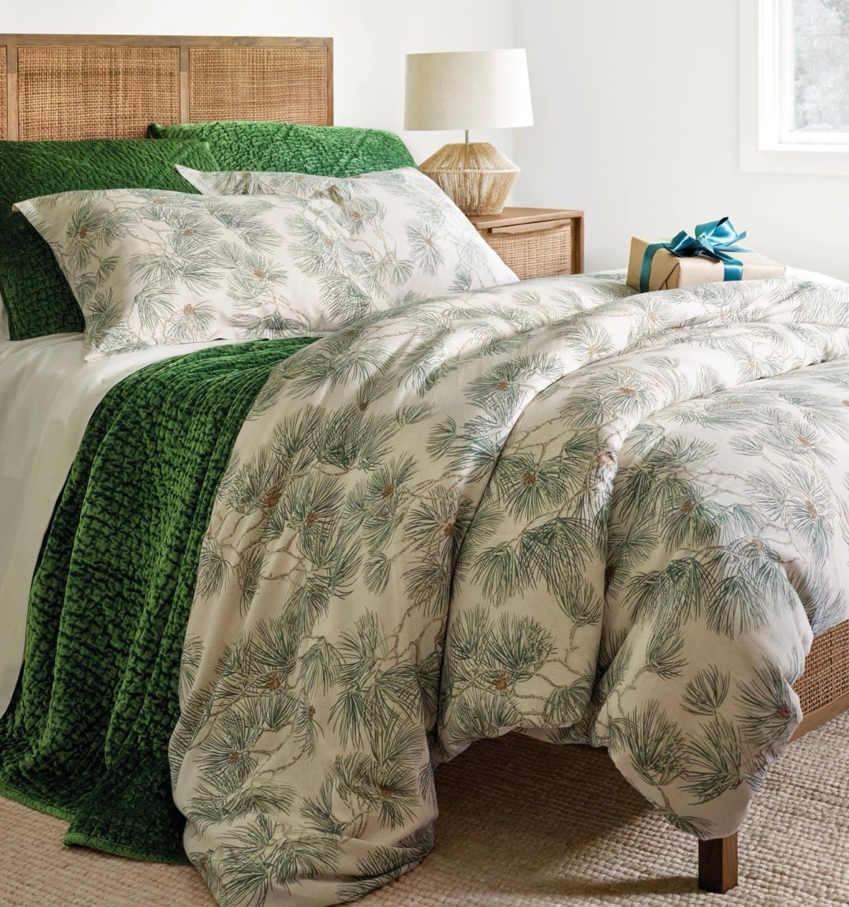 Vintage Pine Boughs including 2 pillow cases