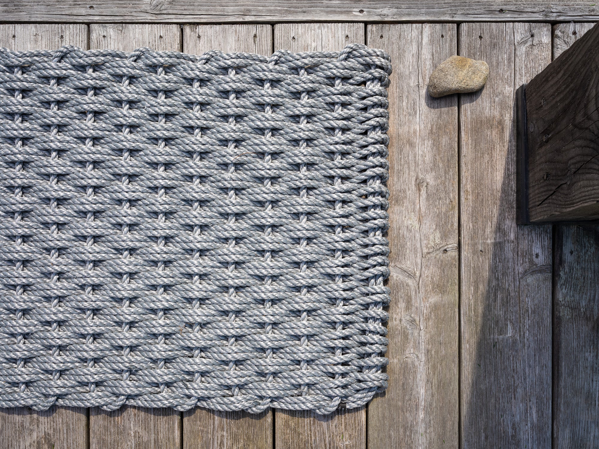 Marine Rope Door Mat - Weathered Gray - 21x34